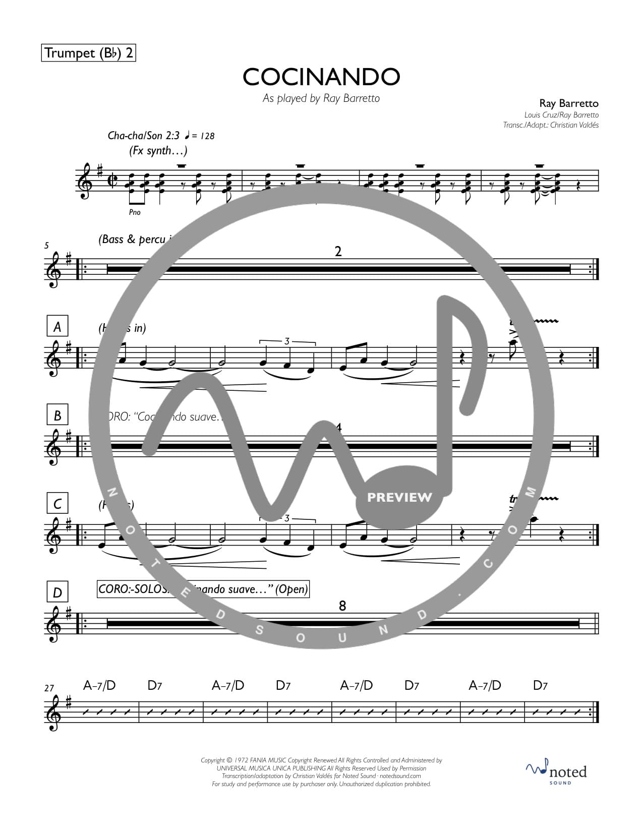 Cocinando — Trumpet in B♭ 2